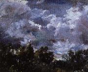 John Constable en studie av himmel och trad Sweden oil painting artist
